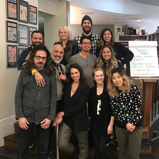 We want to give a big thanks to the amazing @pepperpastor for the incredible styling class we had in the salon! #georgesalondc #georgetowngorgeous #learnwithlp #lorealprous