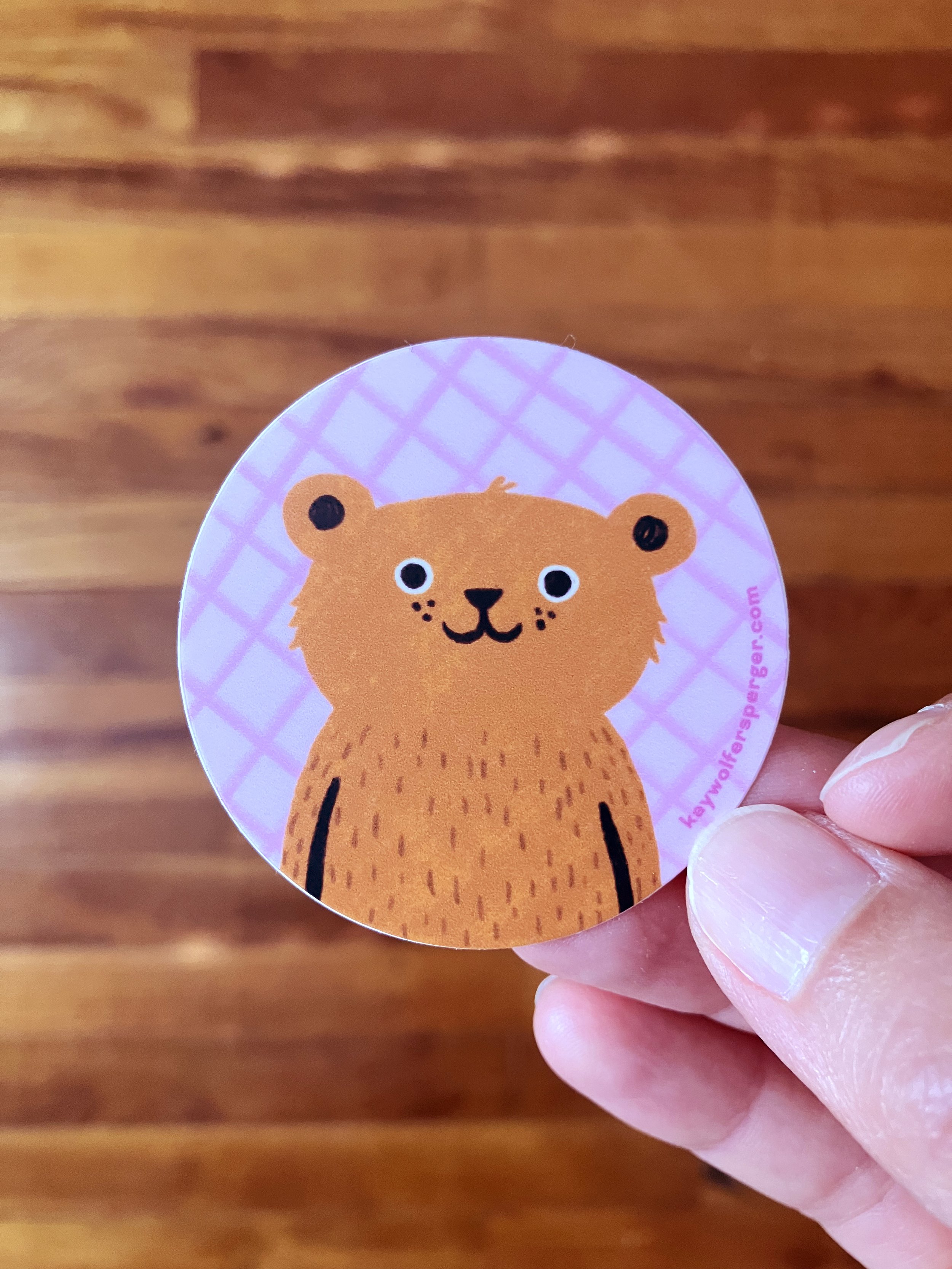 Cute Bear Vinyl Sticker