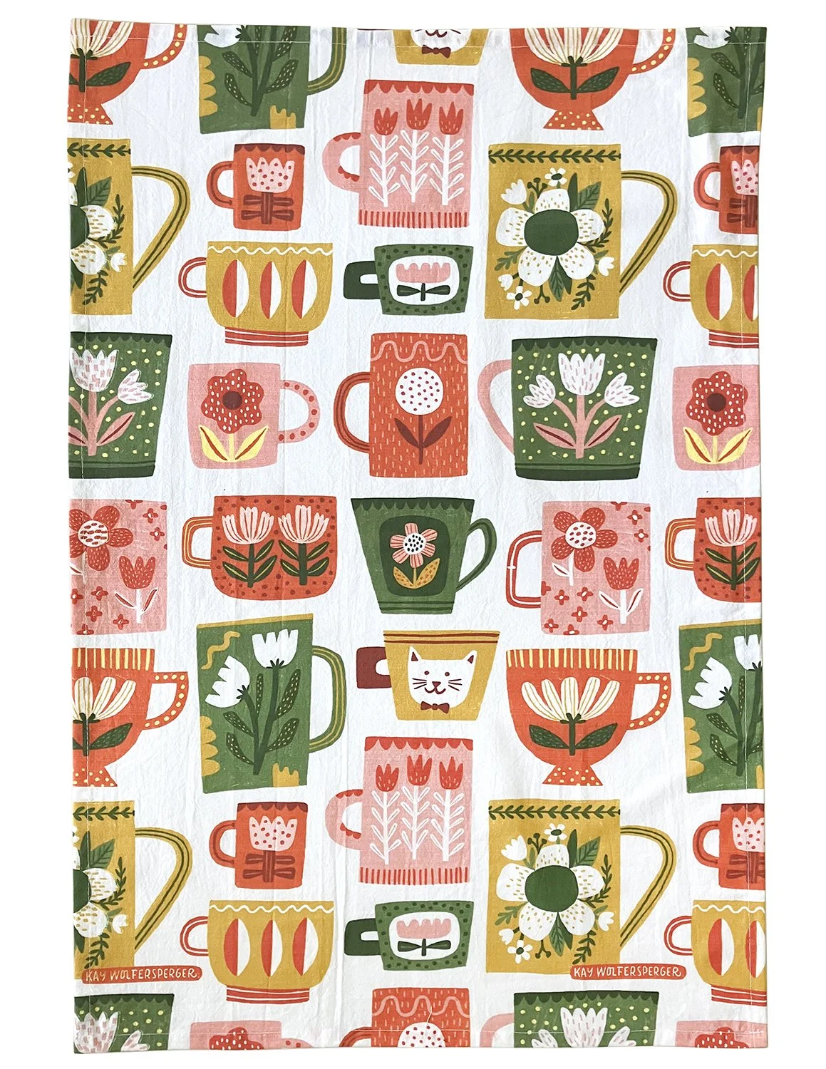 Cups Kitchen Towel