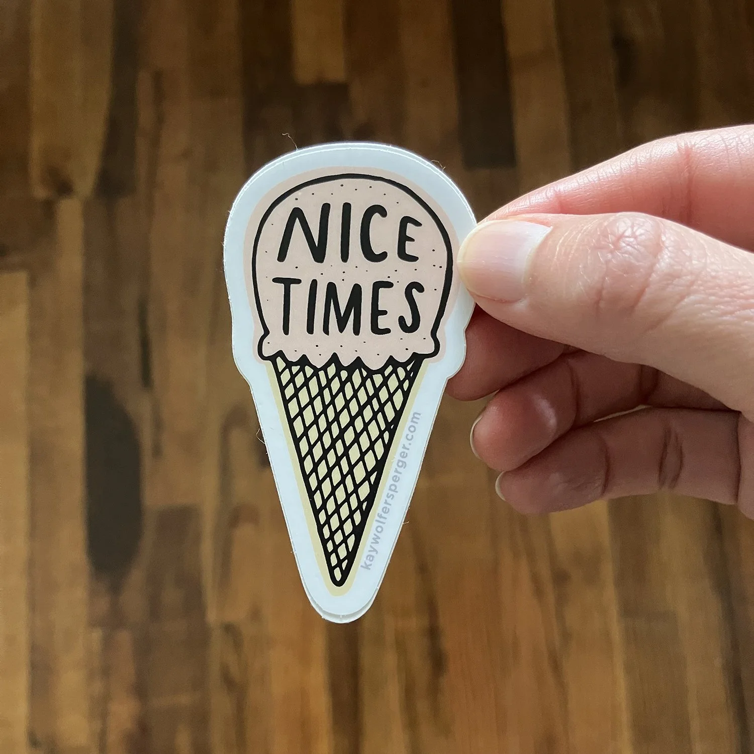 Nice Times Ice Cream Vinyl Sticker