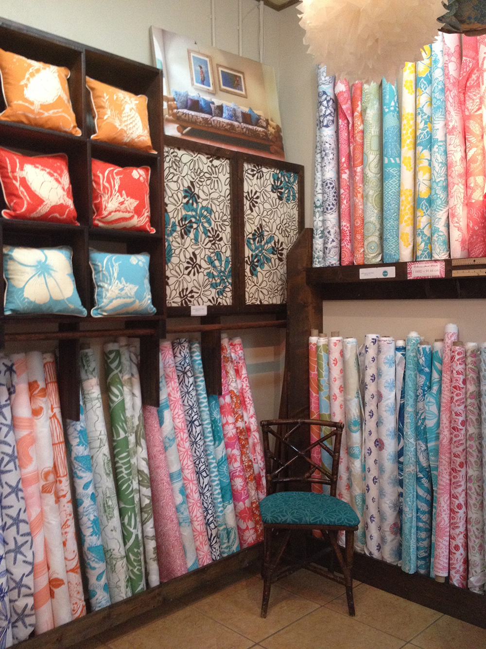 all of this fabric was printed by hand!