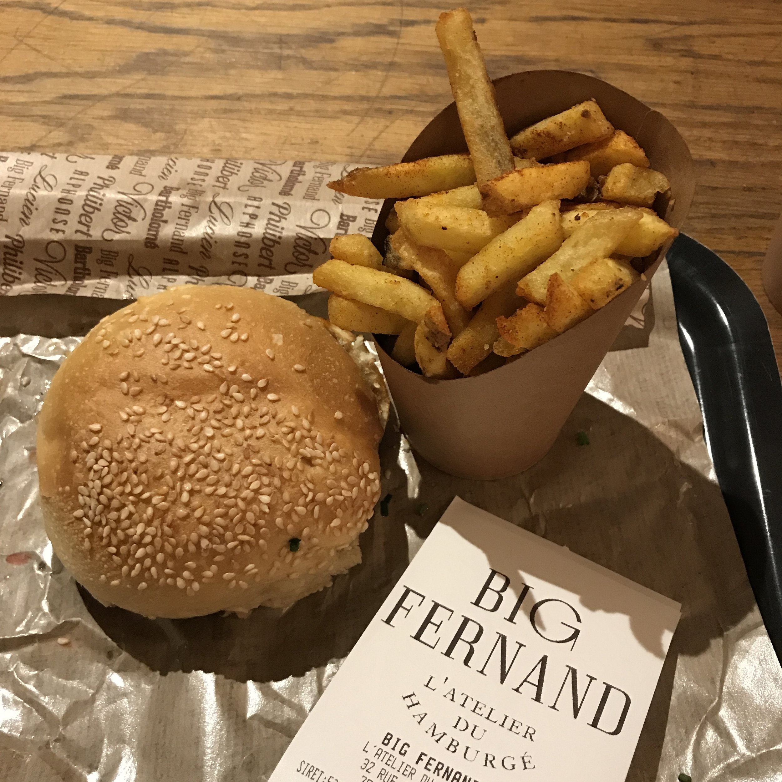 our first dinner at Big Fernand