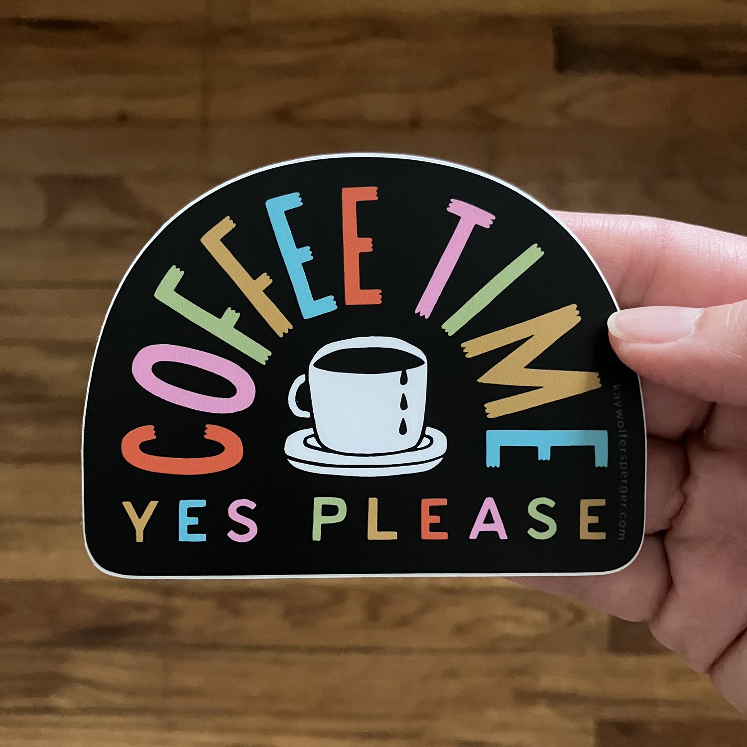 Coffee Time Vinyl Sticker