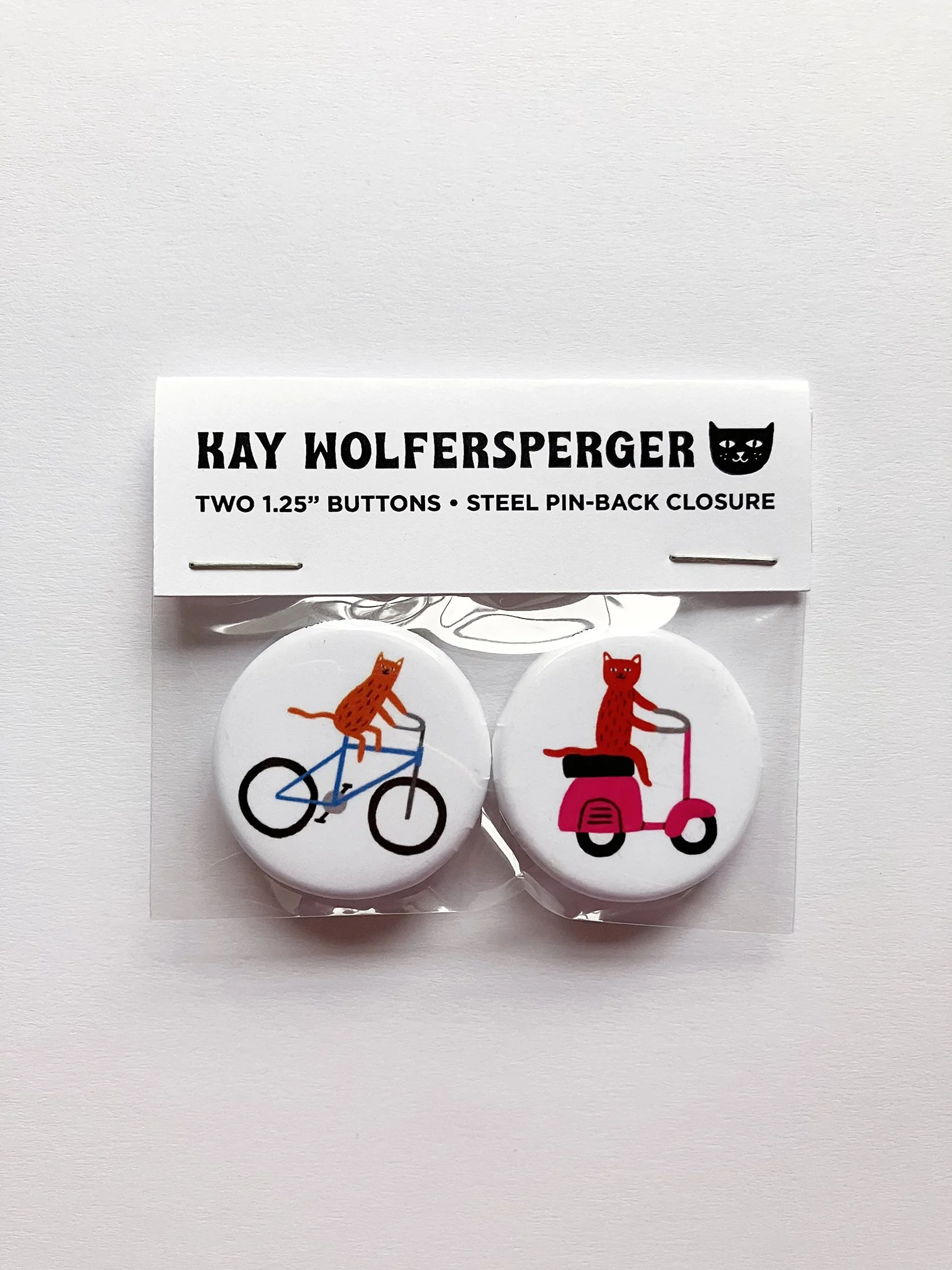 Transportation Kitties Button pack