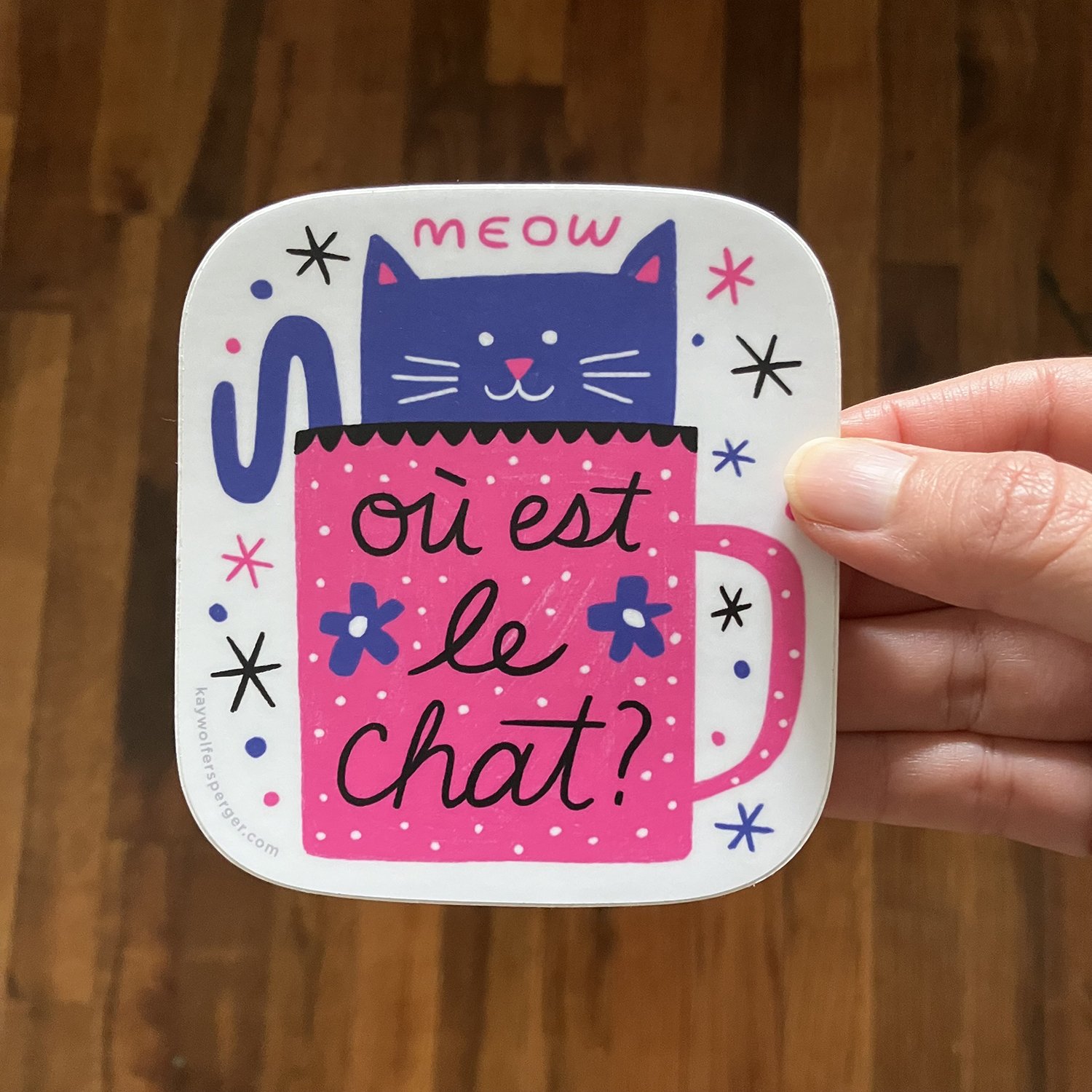 Where is the Cat? Vinyl Sticker