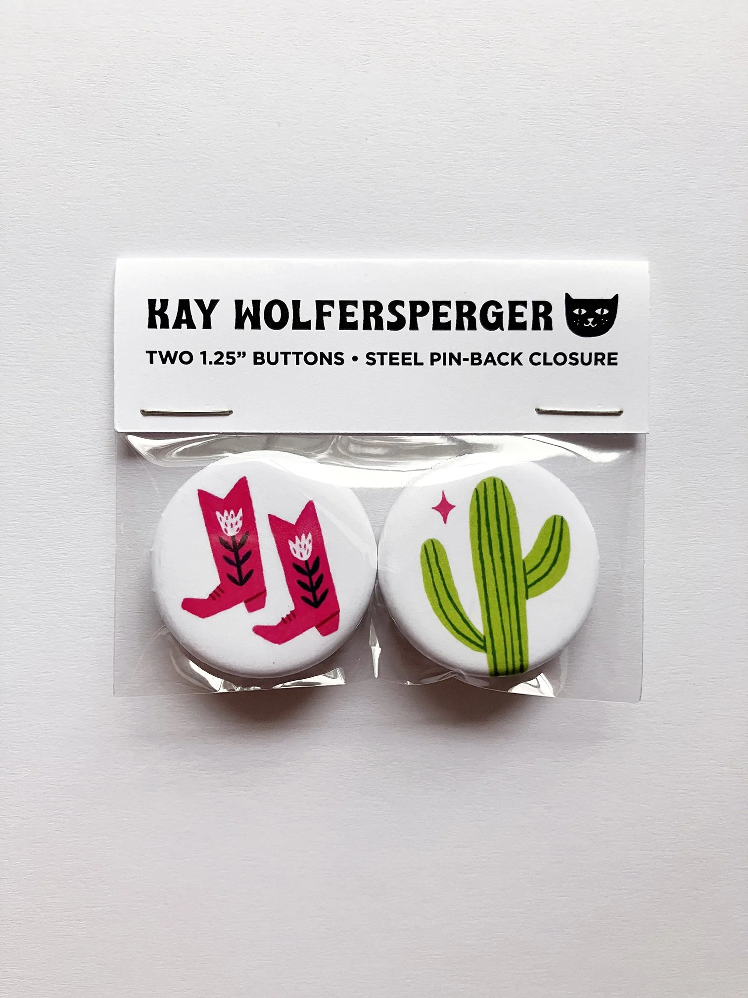 Boots and Cactus Button Pack