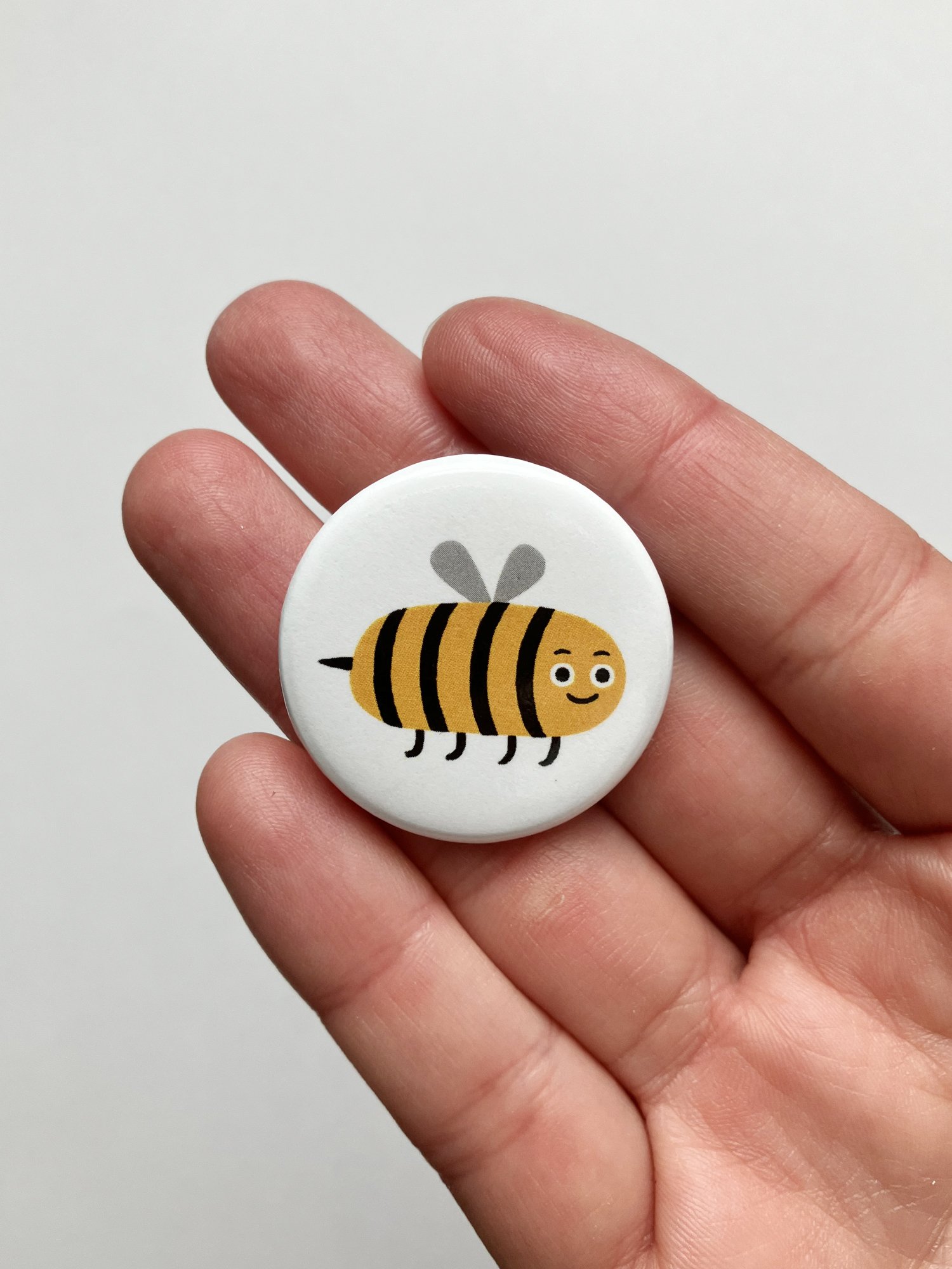 Bee Pin-back Button
