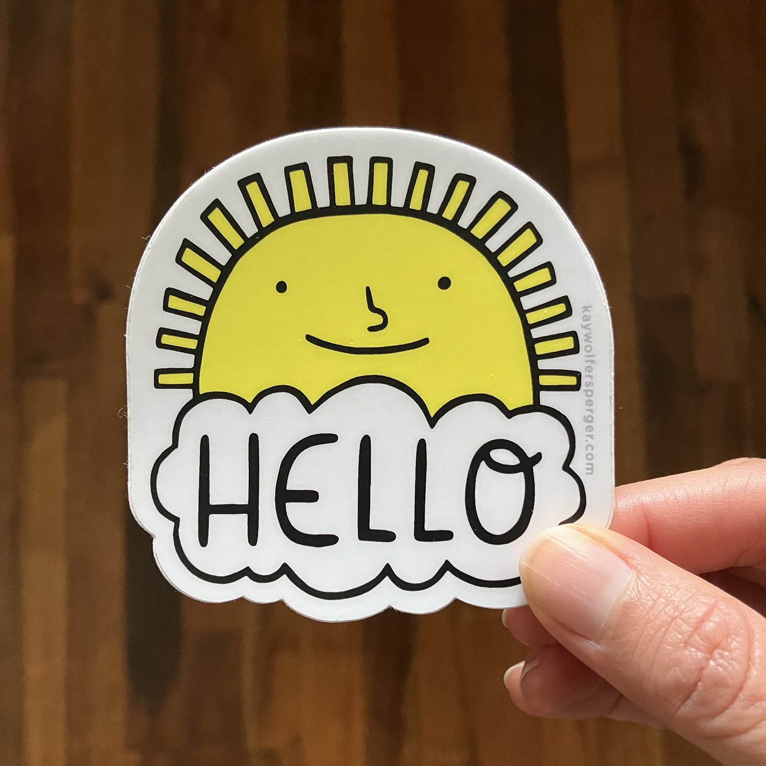 Hello Vinyl Sticker