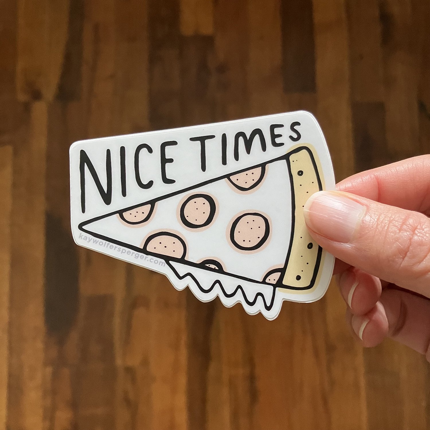 Nice Times Pizza Vinyl Sticker