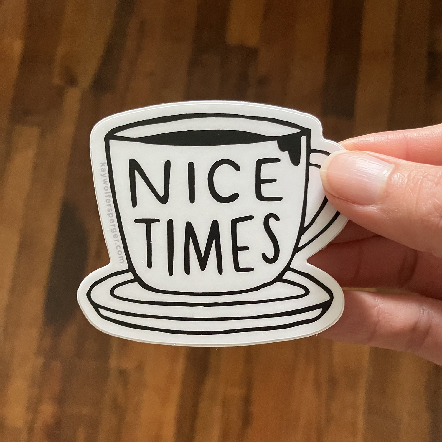 Nice Times Coffee Vinyl Sticker