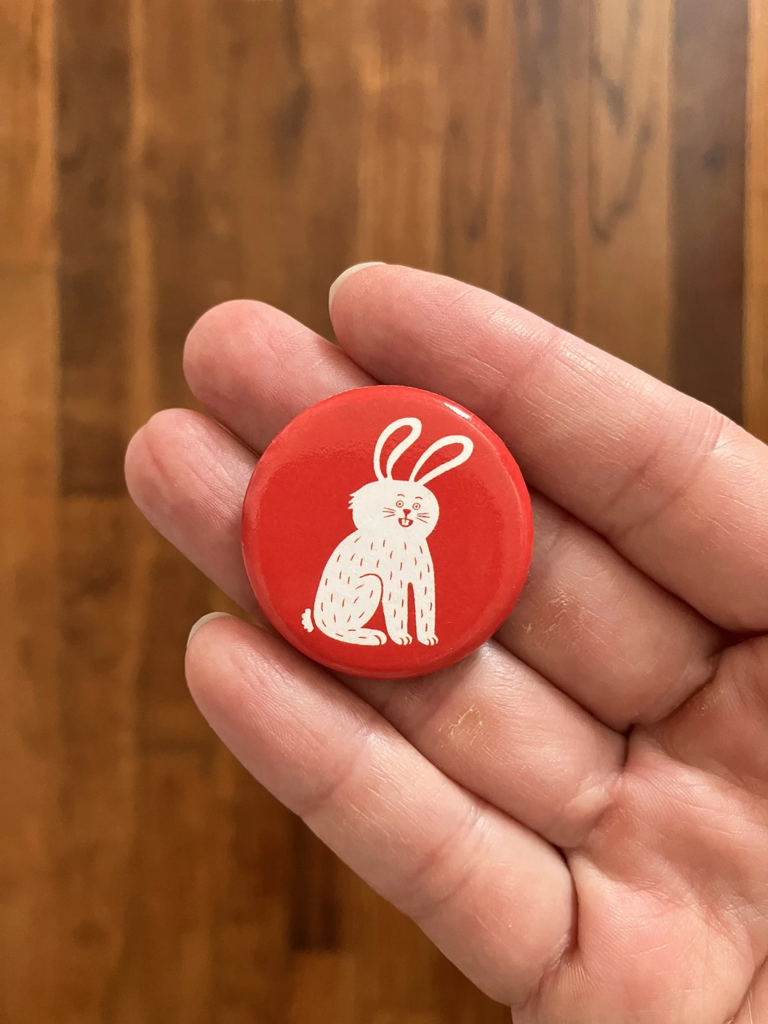 Bunny Pin-back Button
