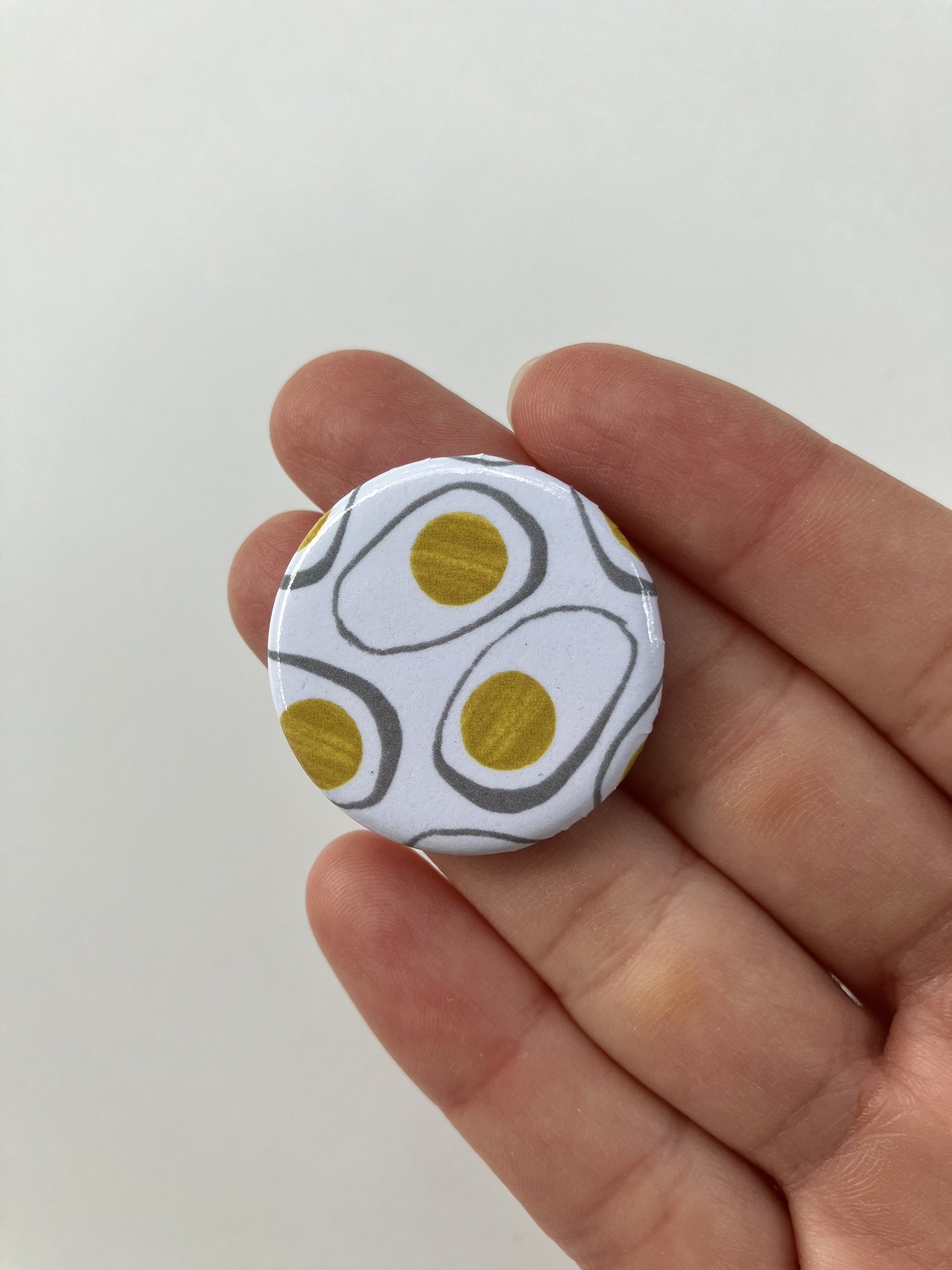 Eggs Pin-back Button