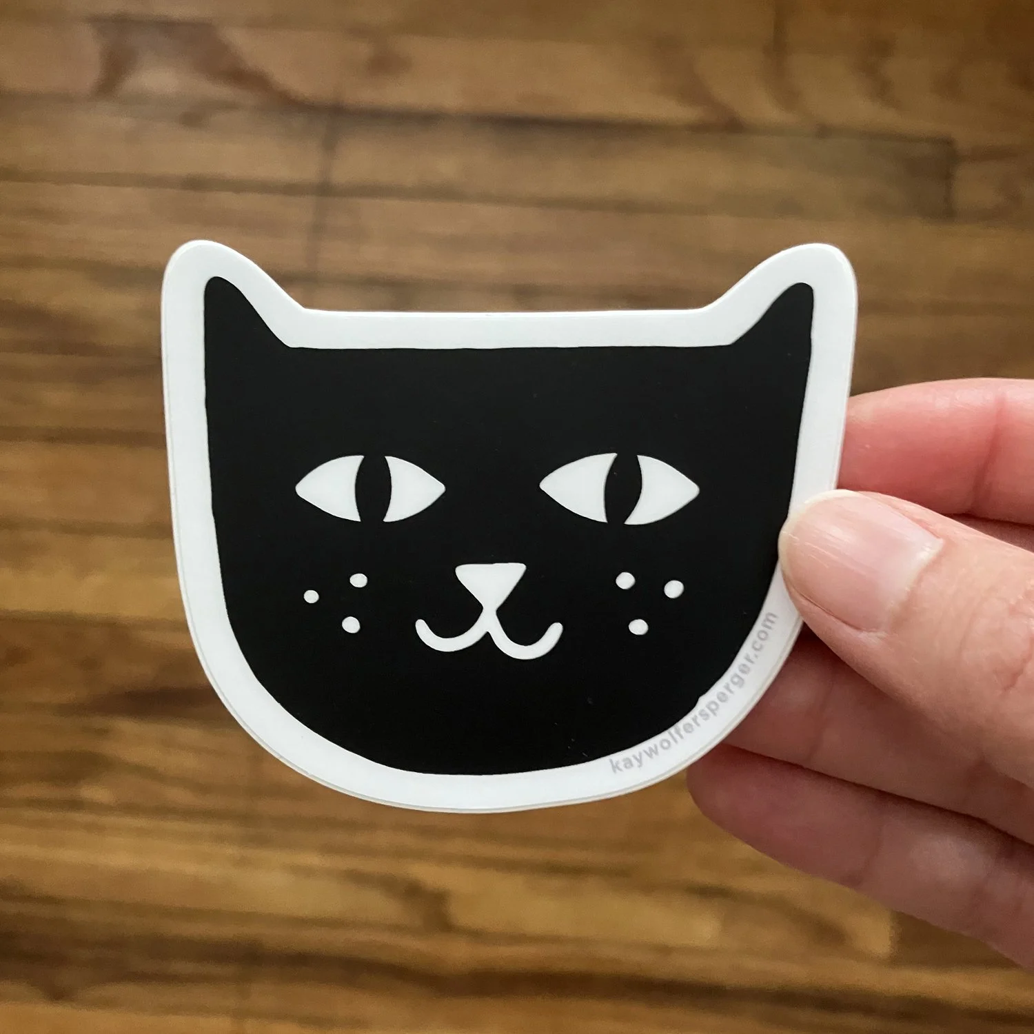 Kitty Face Vinyl Sticker