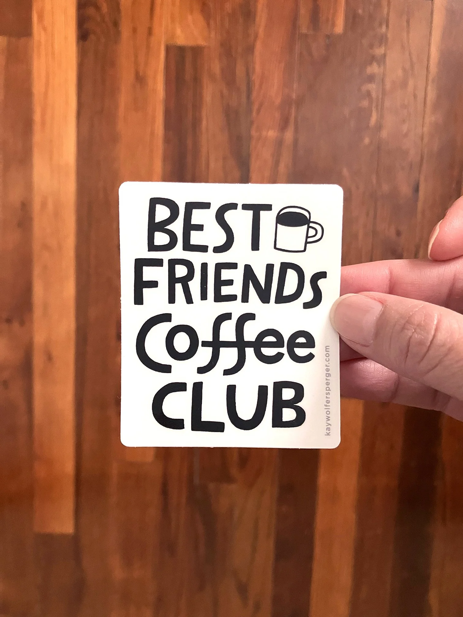 Best Friends Coffee Club Vinyl Sticker