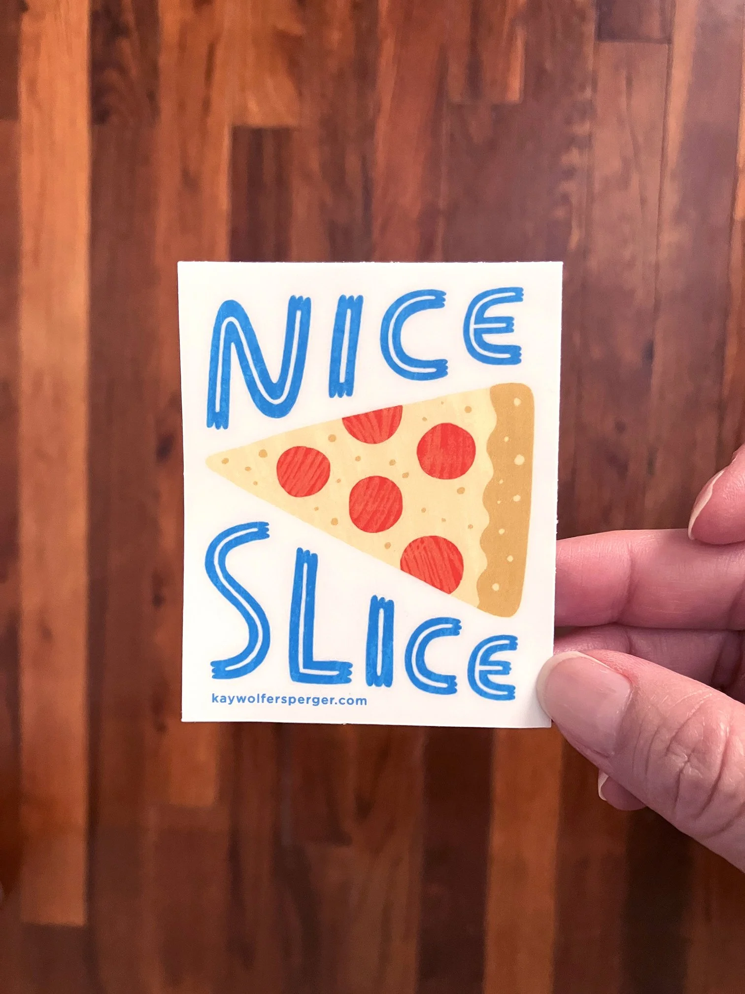 Nice Slice Vinyl Sticker