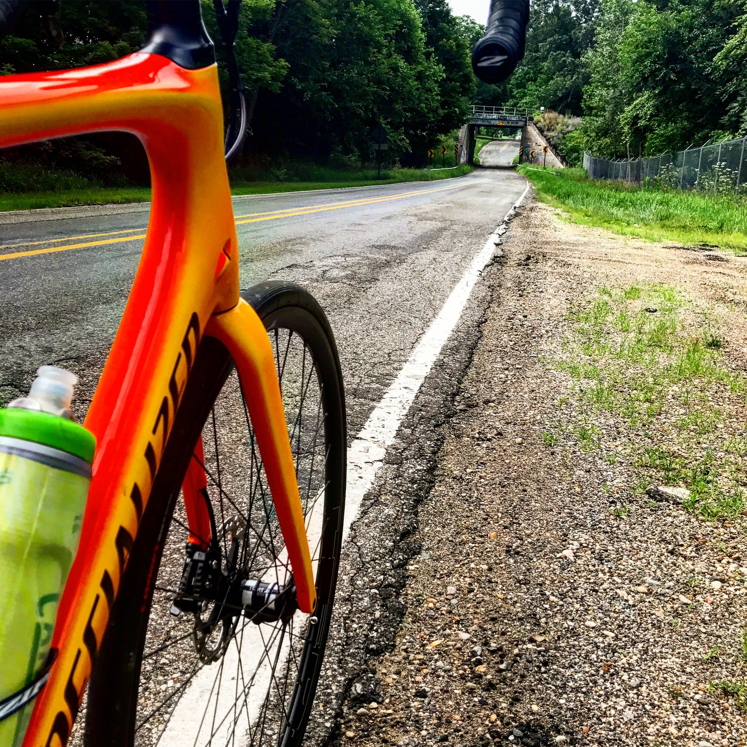 Smooth roads and wide bike lanes as far as the eye can see...or not...