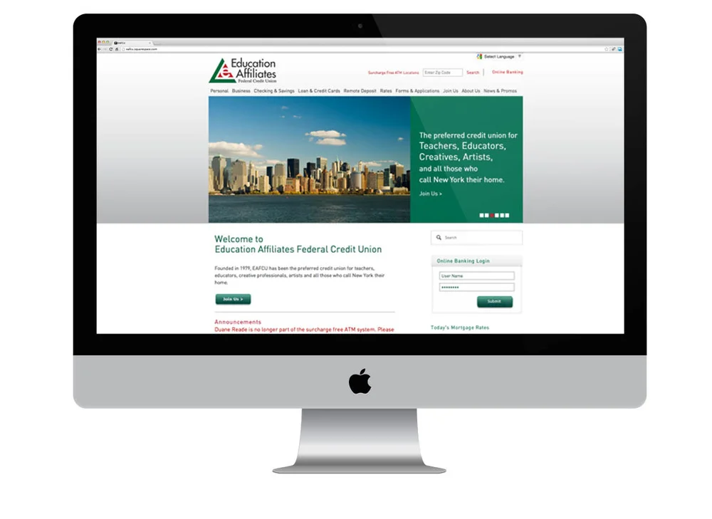 EDUCATION AFFILIATES FCU SITE LAUNCHED!