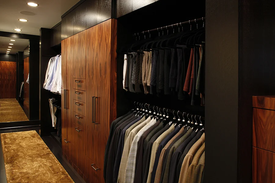 Beautifully finished closet. Photo: John Casado