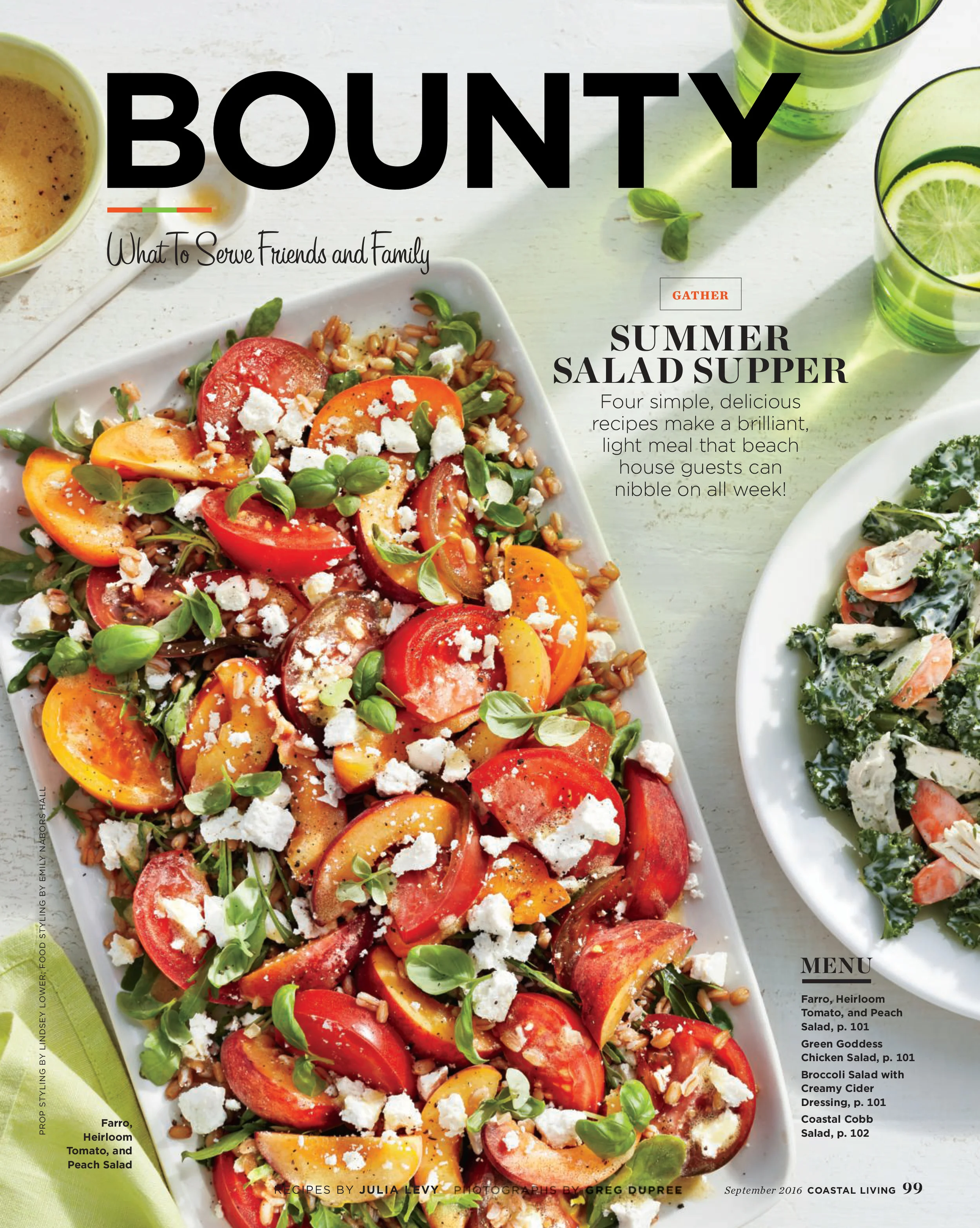  Coastal Living Magazine  Photography: Greg Dupree  Food Styling: Emily Neighbors Hall 