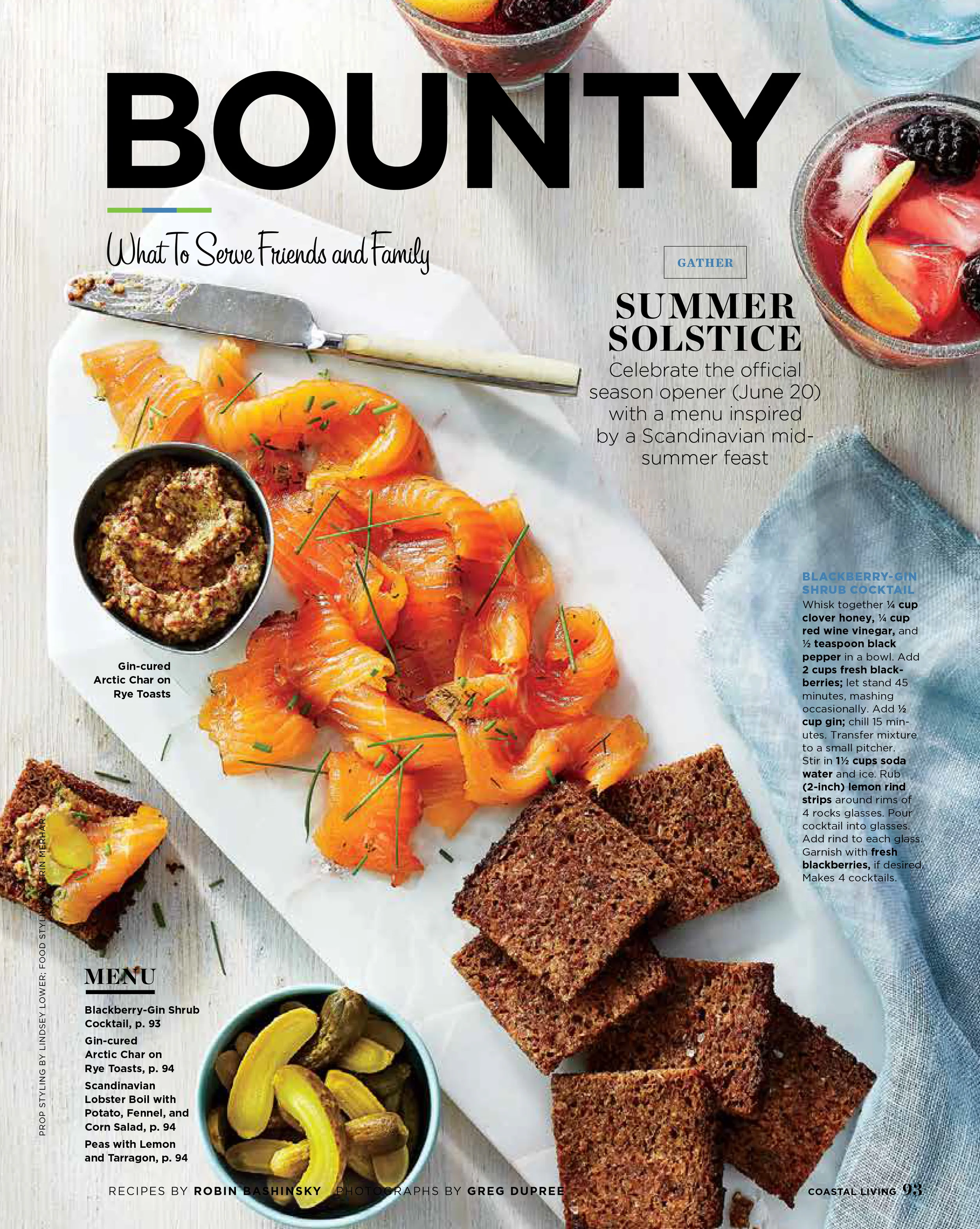  Coastal Living Magazine  Photography: Greg Dupree  Food Styling: Erin Merhar 