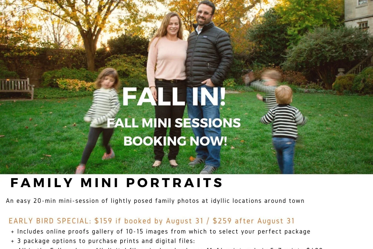 Fall Mini Sessions: SOLD OUT