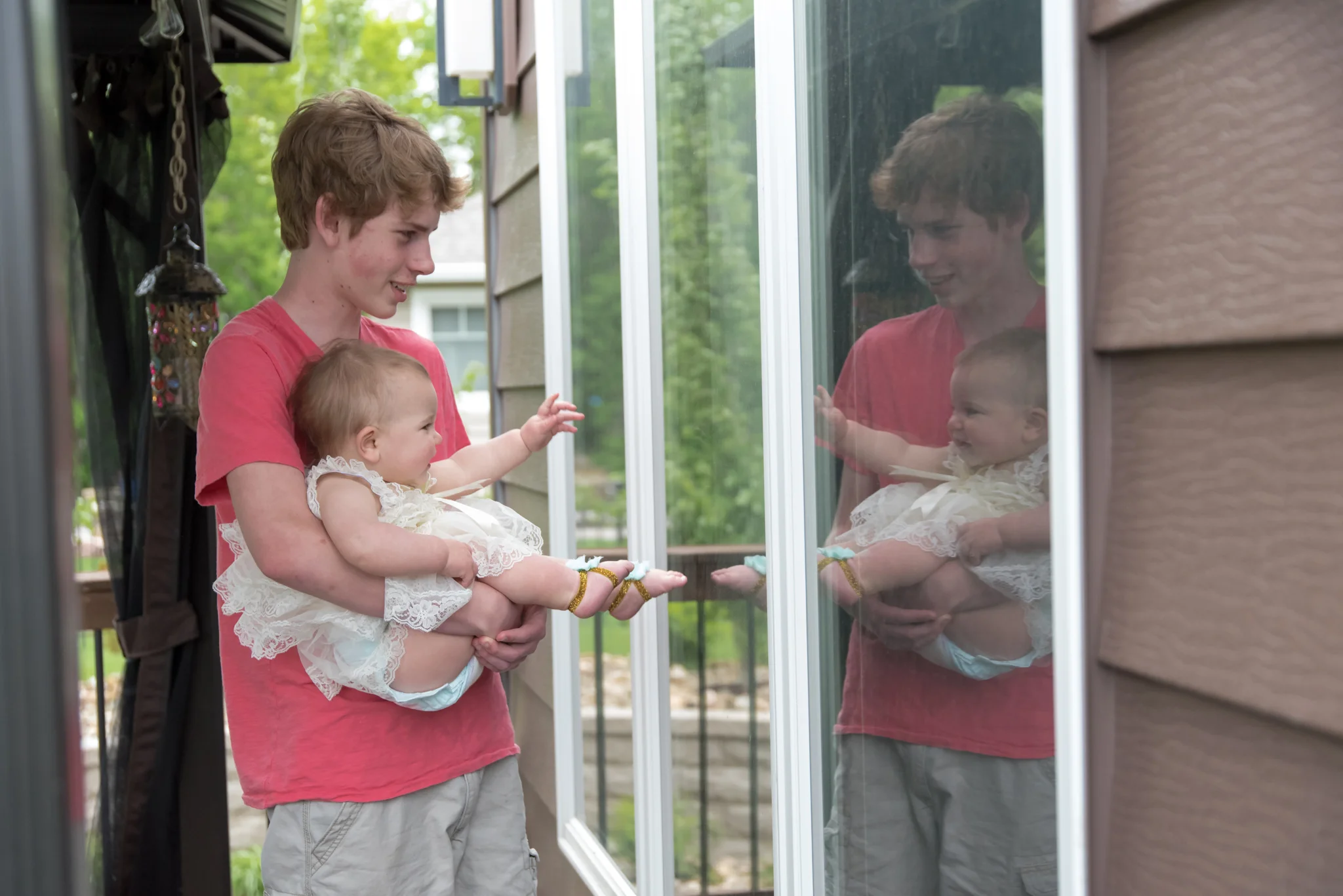 Reflections in a window