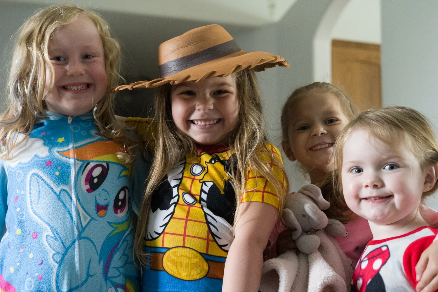 Daycare children enjoying a day of dress ups play in West Fargo, ND.