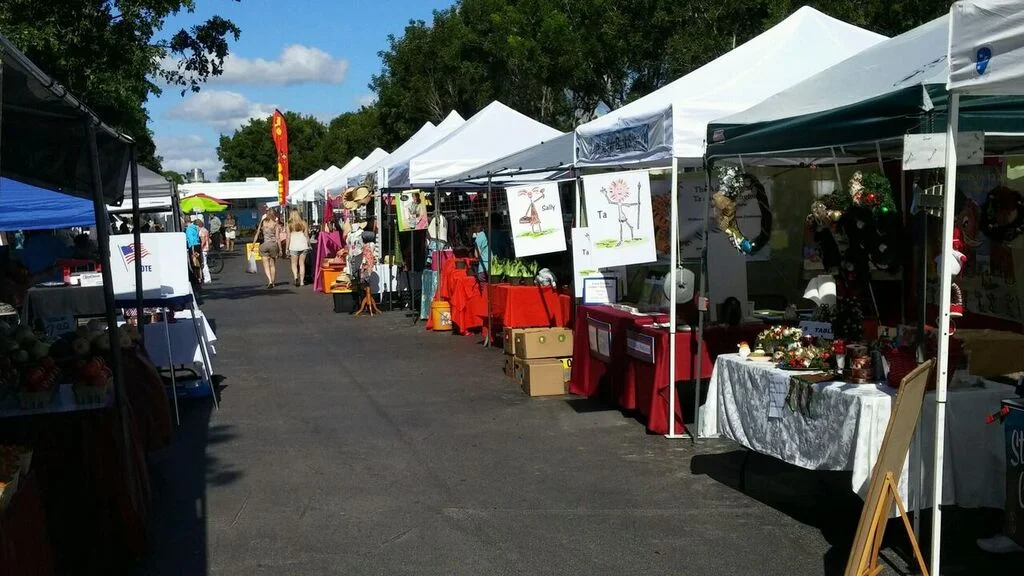 The Adventures of Ta and Boddington booth during the day at a local florida market.jpg