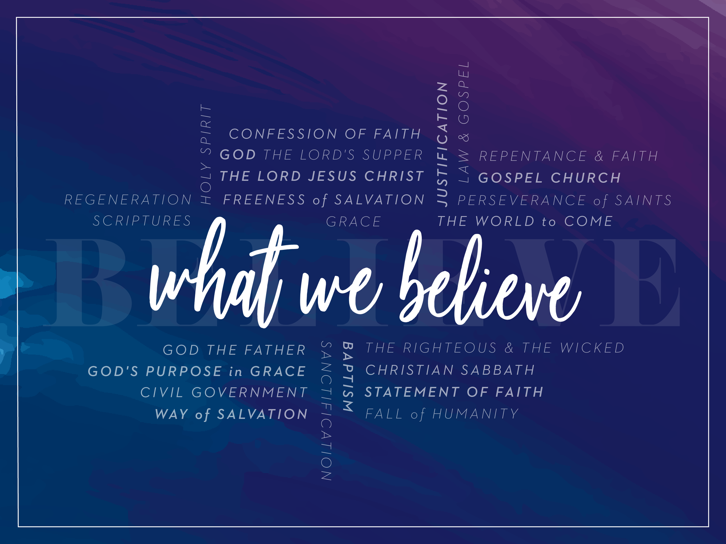 What We Believe Sermons Ruggles Baptist Church