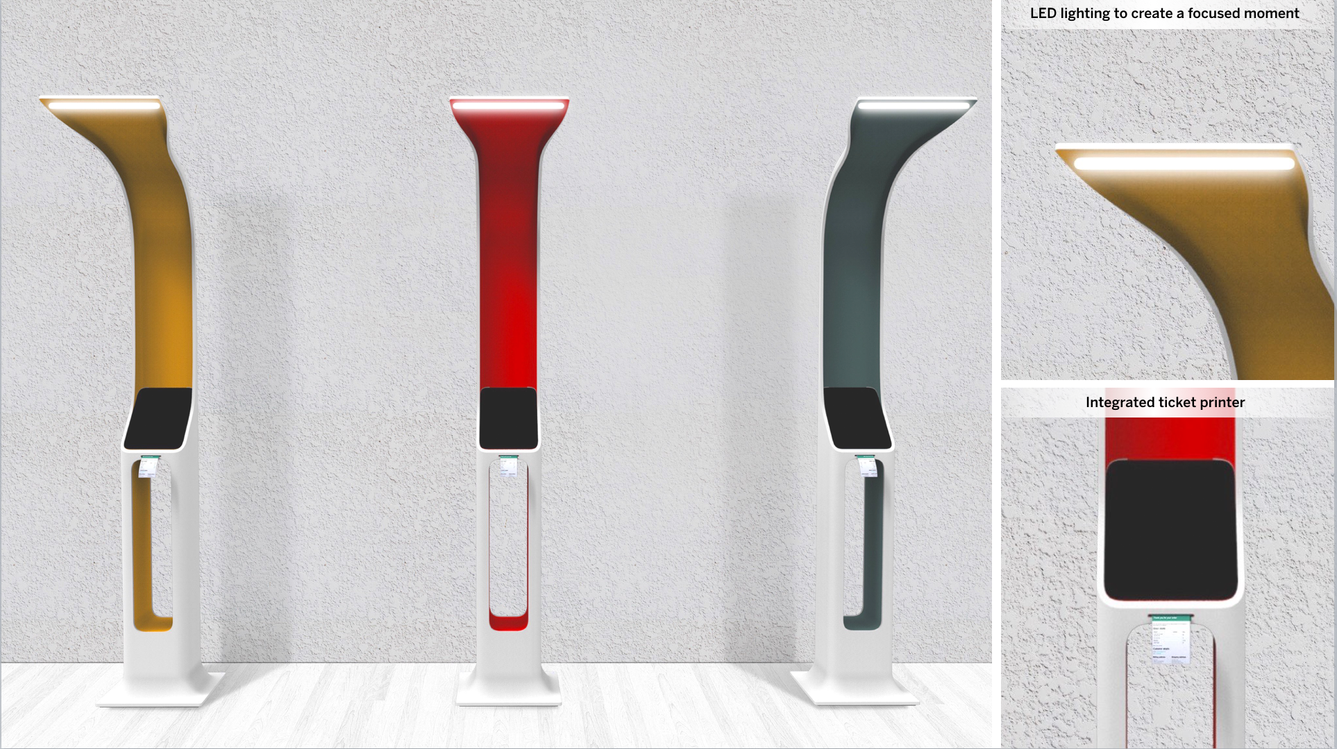 The kiosk is intended to be self service or assisted.