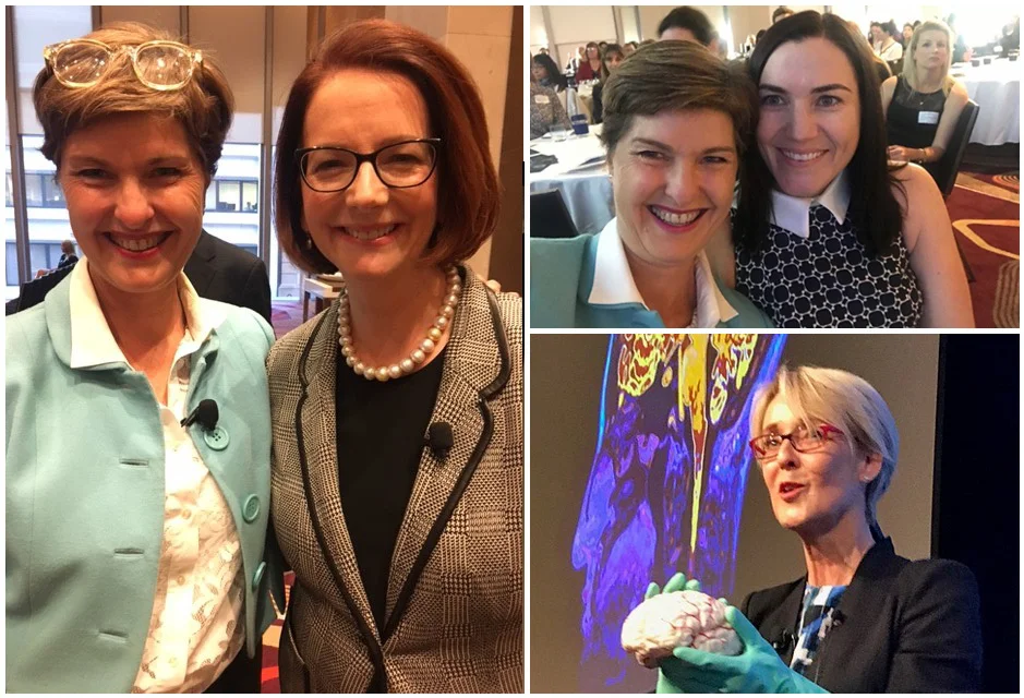 Anna-Louise with the Hon. Julia Gillard, Anna-Louise with Anna Meares, Dr. Jenny Brockis