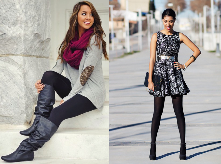 Alba GomezOutfit of the Week - Dresses, Leggings and Boots