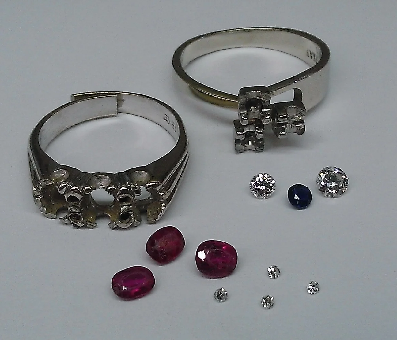 First step is to cut out the gemstones. This can take a surprising long time.