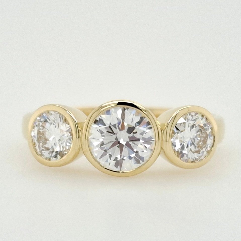A classic trilogy featuring lab-grown diamonds. Custom made for the wonderful J. 

#custommade #jewellery #ring #trilogyring 
#canberrajewellers