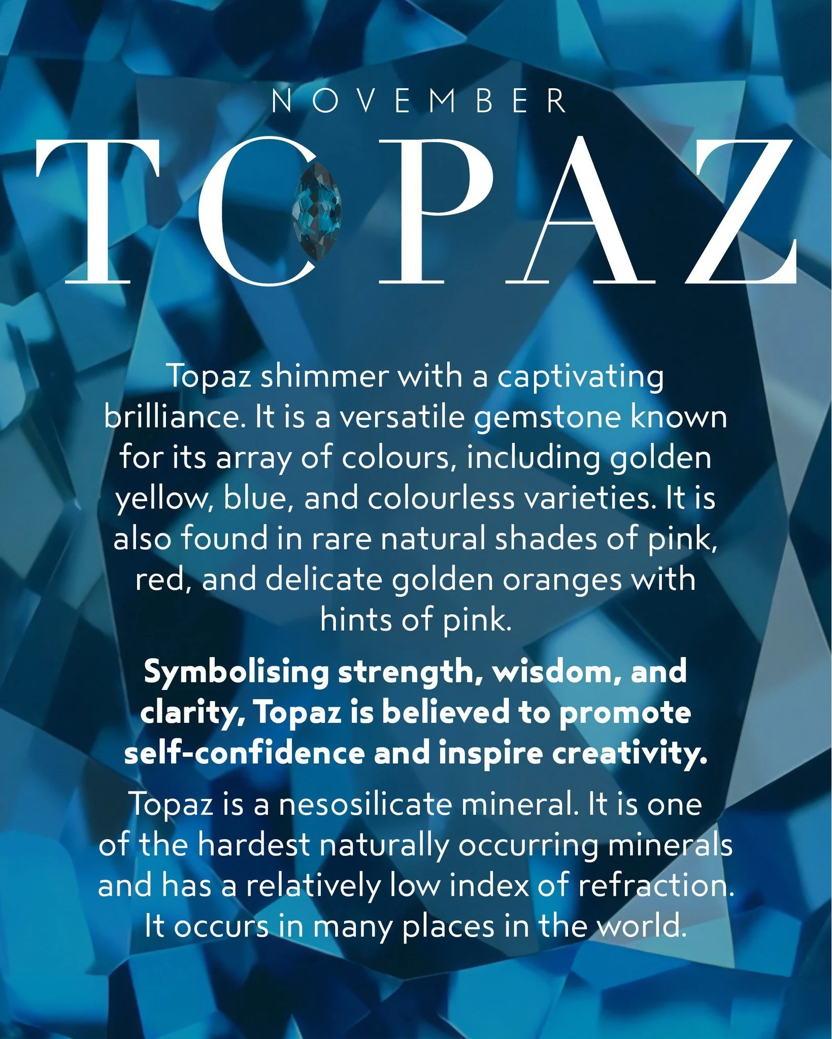 Huge Happy Birthday shoutout to all our lovely November Babies out there! 🎉 Topaz is your stunning birthstone, and what a coincidence that our absolute best-selling piece features not one, but TWO breathtaking types of topaz - the radiant Swiss blue