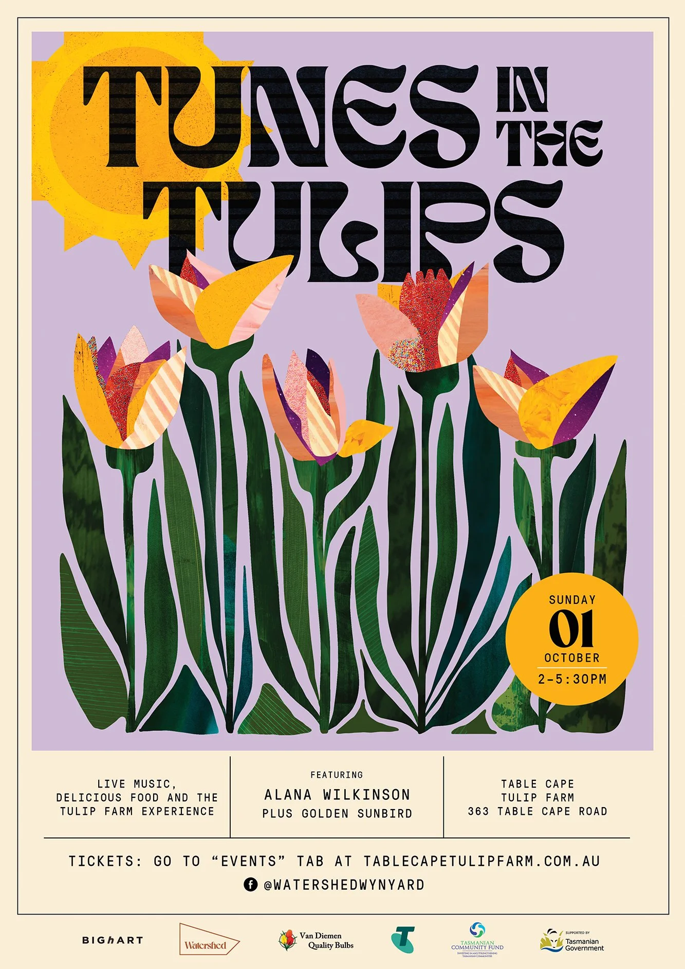 Tunes in the Tulips 2023 - Featuring  Alana Wilkinson and Golden Sunbird