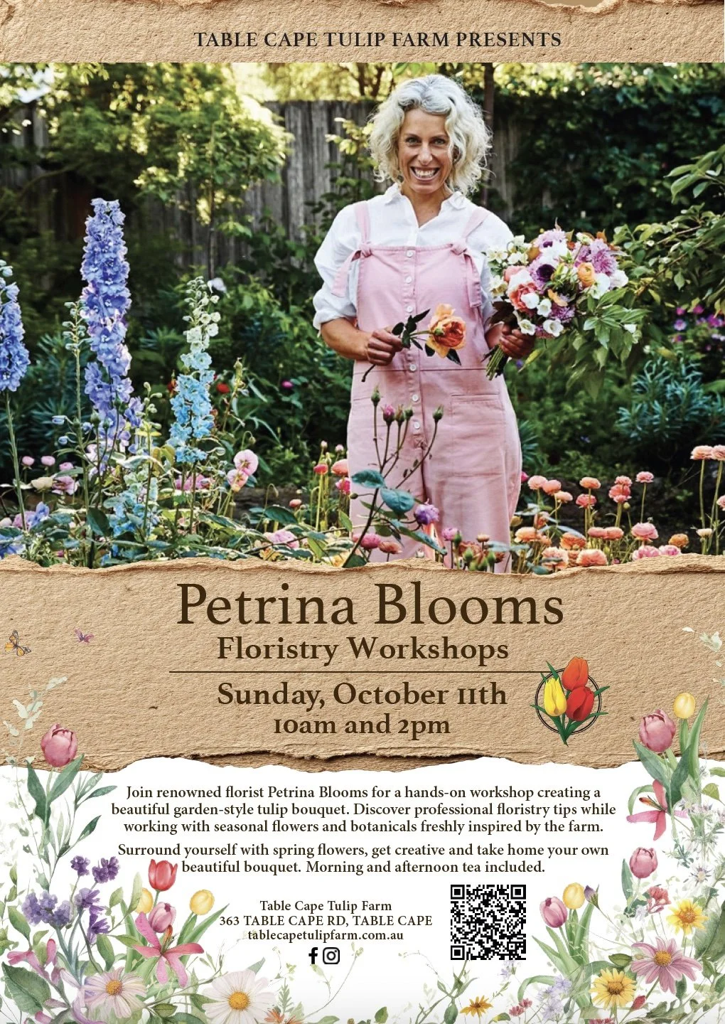Floral Bouquet Workshop Petrina Blooms