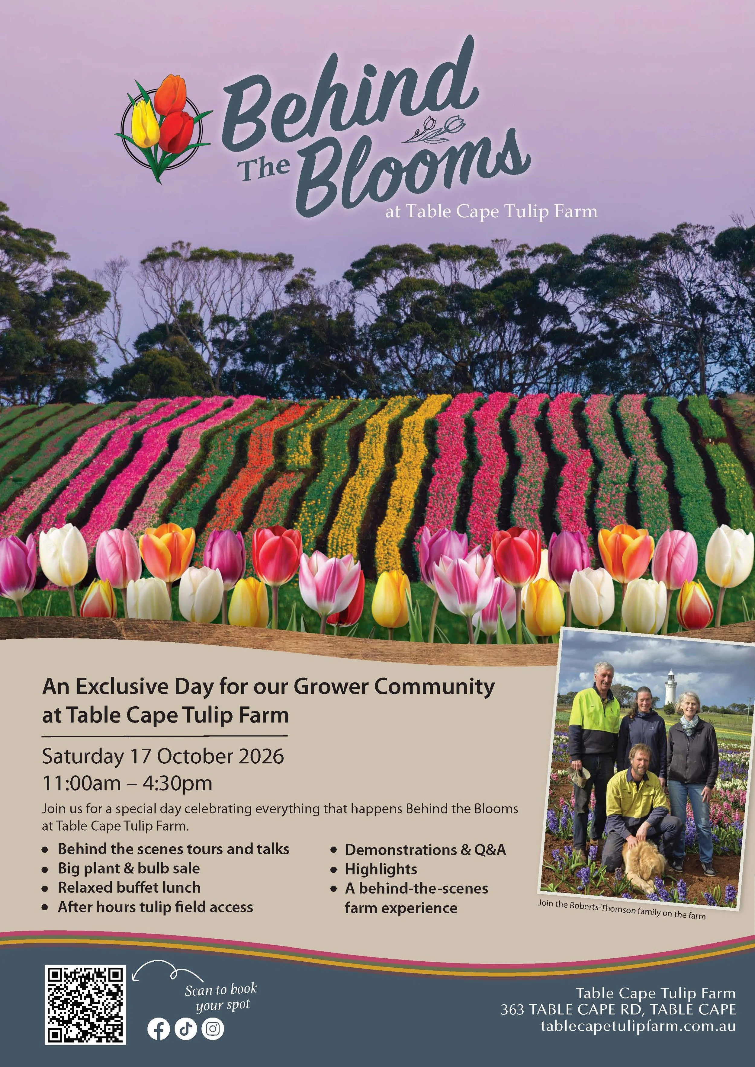 Behind the Blooms