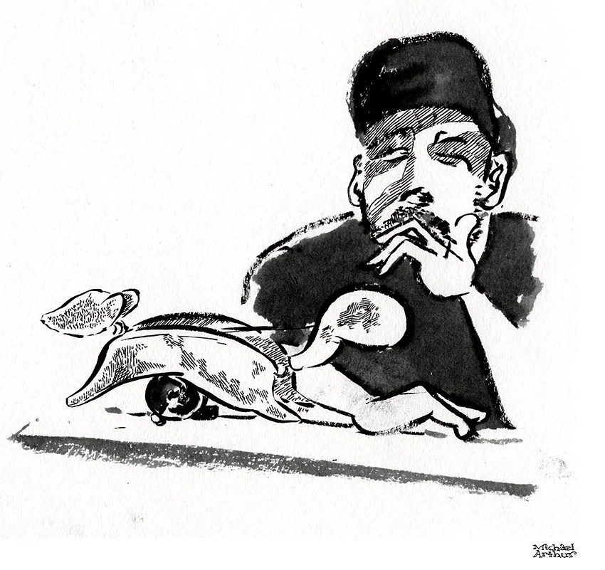 Drawing by Michael Arthur.