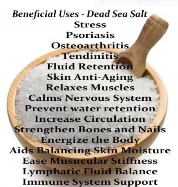 Dead Sea salt has been used for thousands of years for supporting our health and beauty!