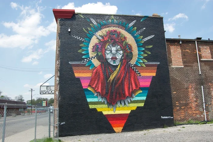 While in Southwest Detroit, check out the mural series curated by 1xrun last year for Cinco De Mayo