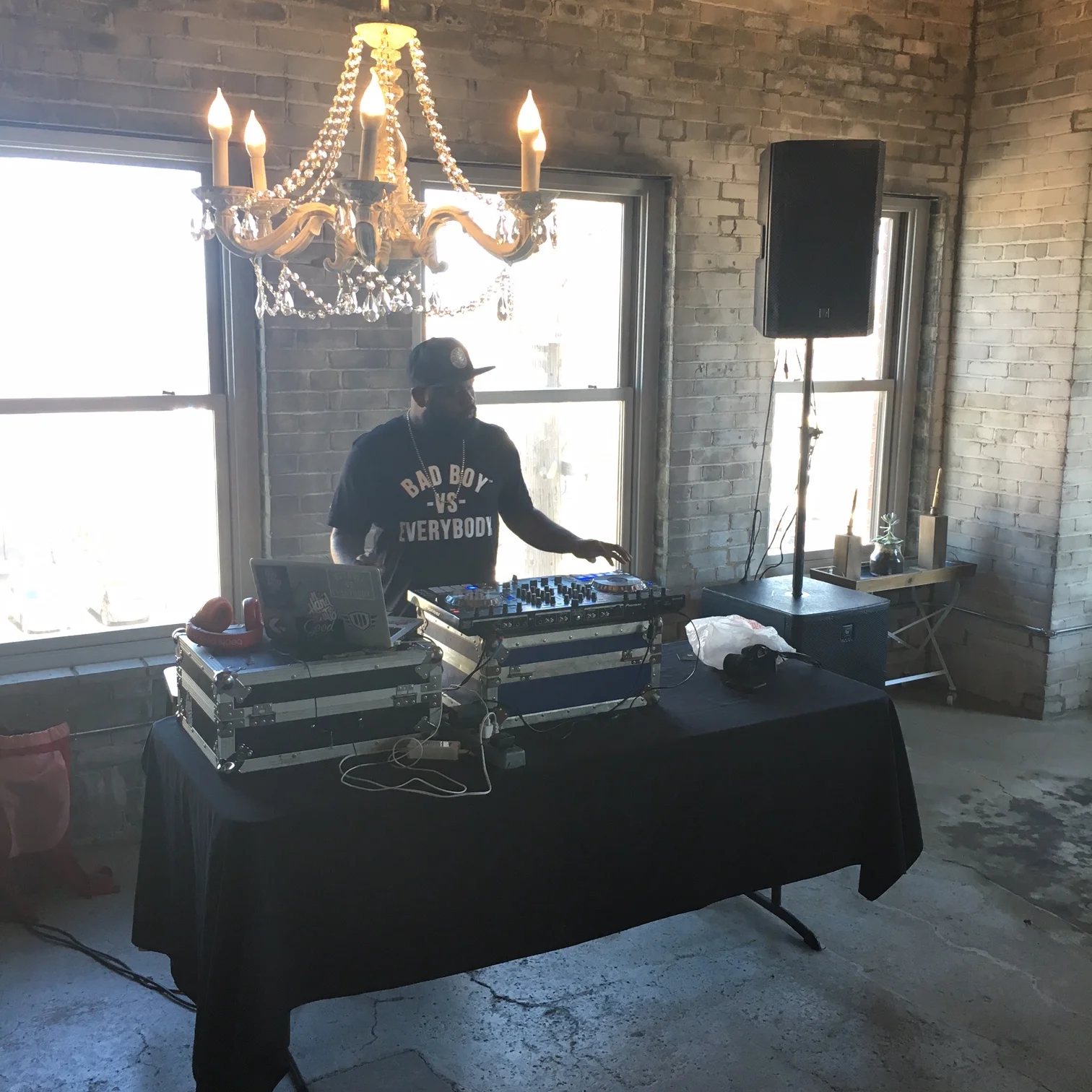 The DJ threw it back with Bad Boy Entertainment classics 