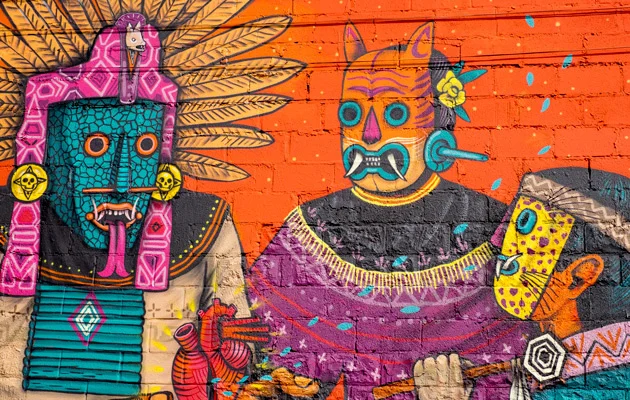 Saner Mural In Southwest Detroit For 1xRUN Residency