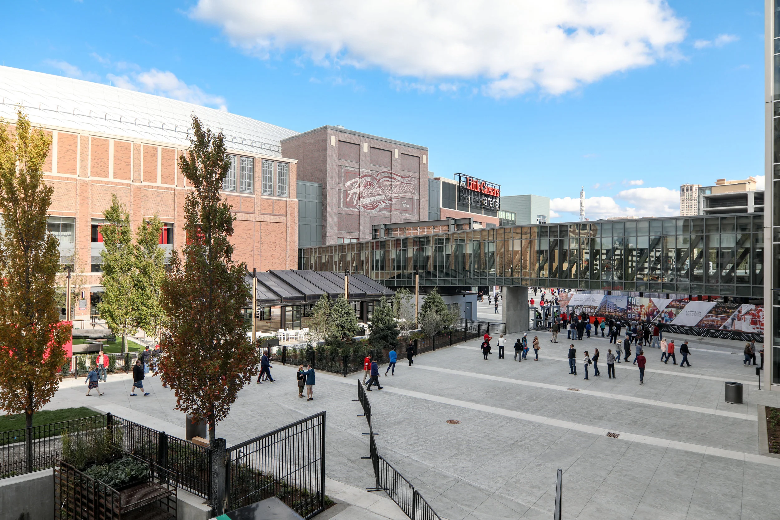 Outside area surrounding the arena