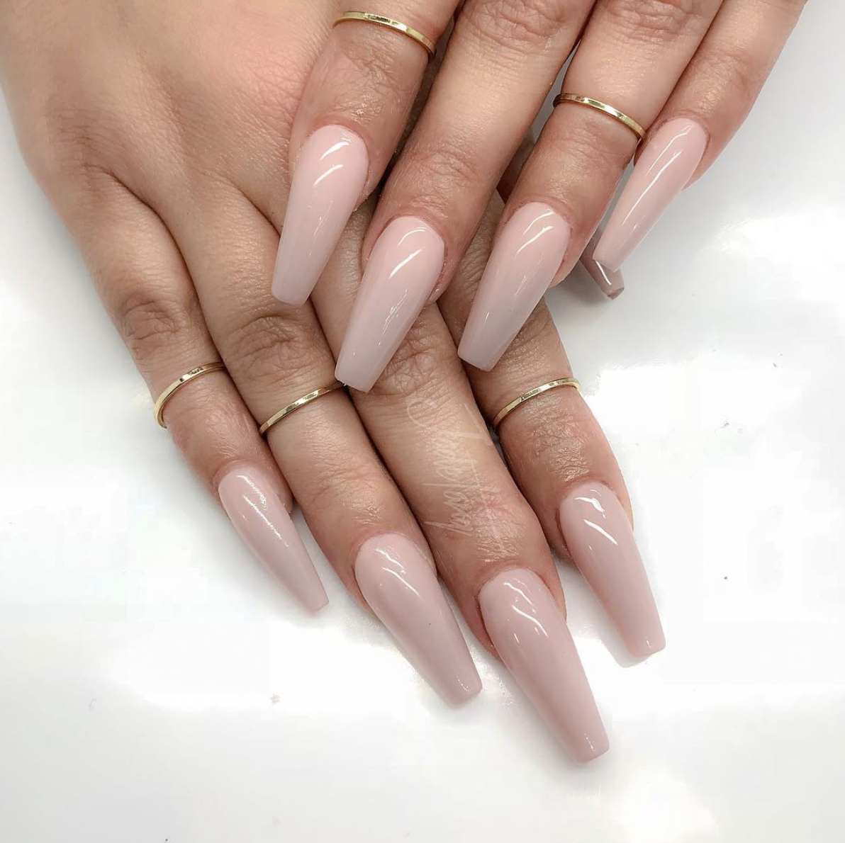 Nude nails are trending again this winter! 