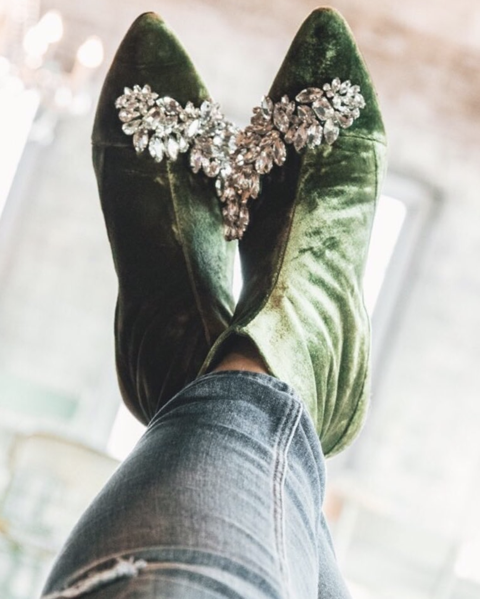 Embellished shoes from Zara.