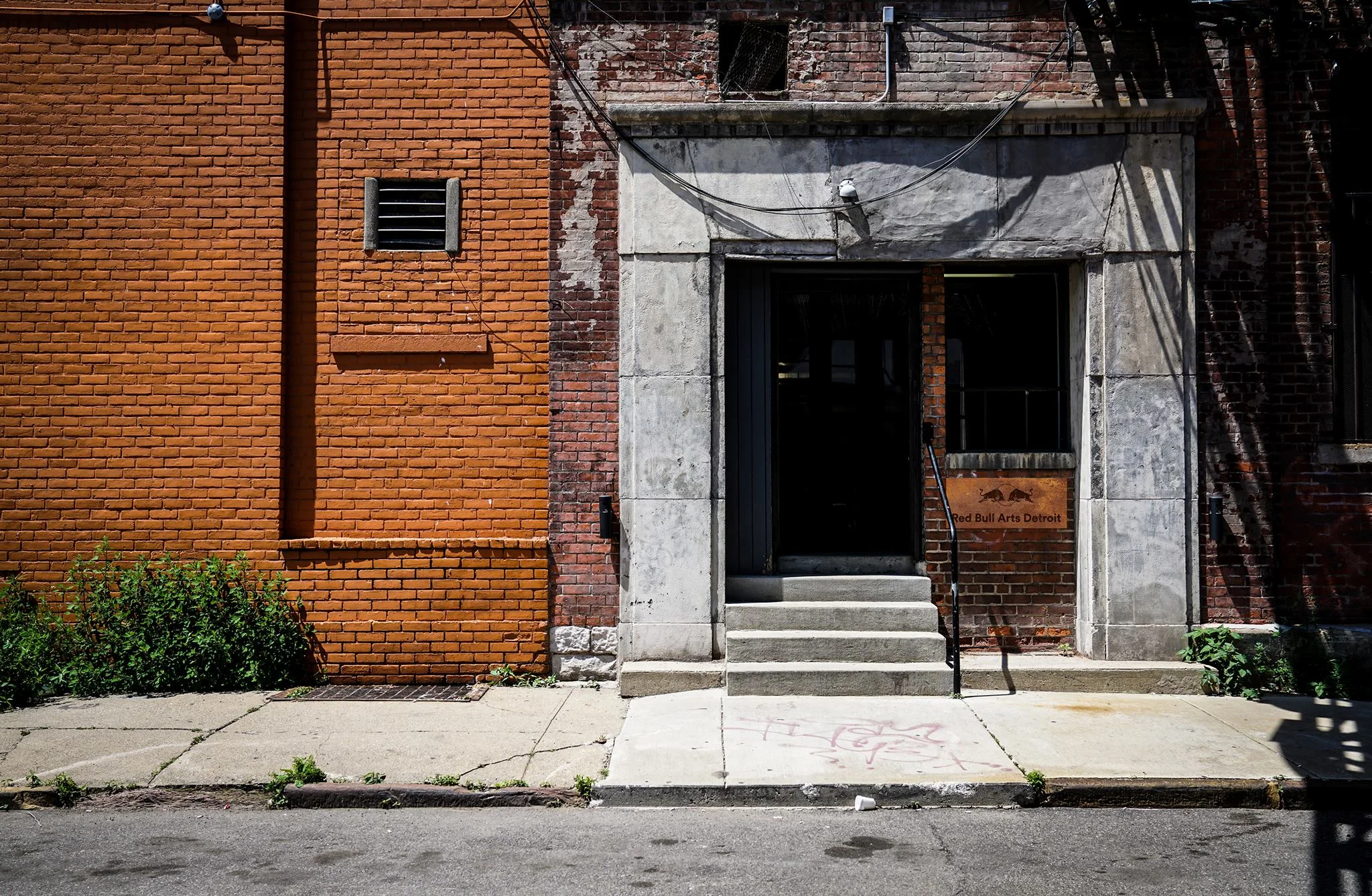 The exterior of Red Bull Arts Detroit. Photo via Red Bull Arts Detroit