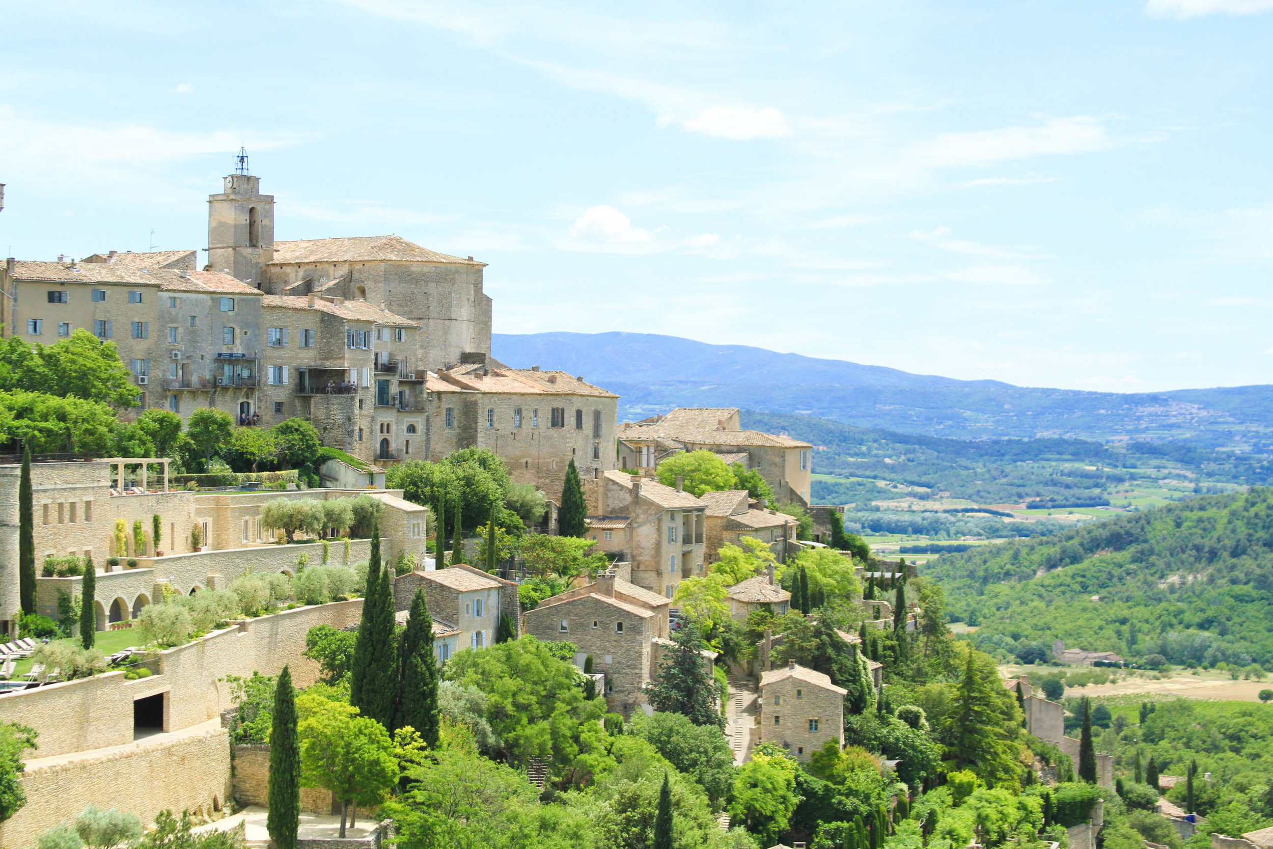 "Possibly the most well-known town of the Luberon region, Gordes is a great place to start exploring Provence...." | #mfrancisdesigntravels