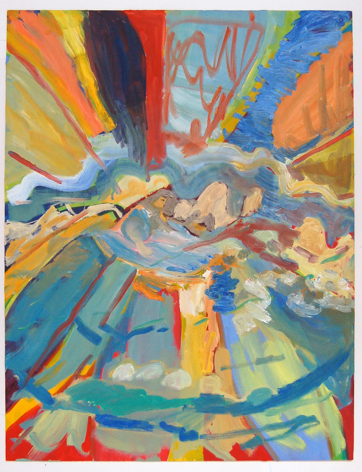 Hippie Patch, 2015, oil on panel, 32" x 23"