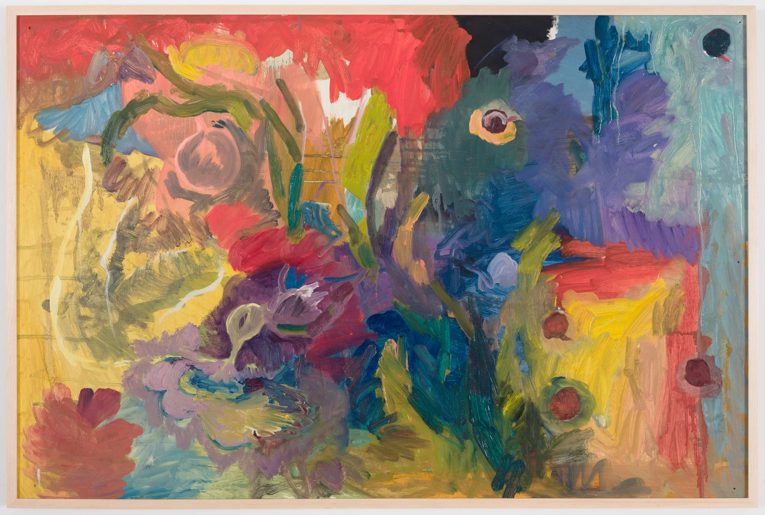 Pollination II, 2014, oil on panel, 24" x 36"